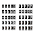 Pikkukuva 1 / 4: 50kpl Alloy Resistance 2512 Smd vastusnäytteitä, 10 lajia x 5kpl = 50kpl R001 R002 R005 R008 R010 R (haoyi-YUHAO