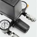 Miniatyrbillede 4 af 5: Trykregulator med kompressortrykmonitor Trykmonitor med 2 display