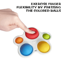 Miniatyrbild 2 av 5: Baby Simple Dimple Sensorisk Leksak Presenter för Bebisar och Småbarn, Pops Dimple Fidget Leksaker Silikon Vändbräda Förskoleleksaker