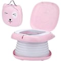 Miniatyrbillede 1 af 5: Bærbart foldetoilet til babyer og børn, børnedesign, hygiejnisk, overgang badeværelse ble, læring, sjov, sikker, nem at bruge