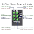 Miniatyrbilde 3 av 5: Fiber Ethernet Media Converter, Single-Mode 10/100Base-TX til 100Base-FX, RJ45 til SC, Fiber Transceiver Opptil 25KM (1 Par)