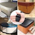 Miniatyrbilde 4 av 5: 4 Sett Spa Hottub Deksel Klips Lås Erstatningssett Hottub Deksel Låser Klips Lås for Deksel Stropp
