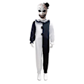 Pikkukuva 1 / 2: Taiteilija-klovni Cosplay-body ja naamio Halloween-lapsisetti Black hair ball 140cm
