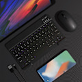 Miniatyrbillede 1 af 5: Bluetooth Tastatur & Mus Bærbar BT Trådløs Tastatur & Mus Til Android PC Tablet BK
