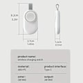 Miniatyrbillede 2 af 5: 1 stk. Bærbar Trådløs Oplader til IWatch