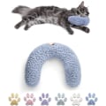 Miniatyrbild 1 av 5: Kuddar för Innekatter Fluffig Katt Lugnande Kudde Söta Kaninkuddar för Husdjurssömn (Blå)