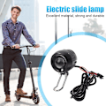 Miniatyrbillede 2 af 5: 2 I 1 Elektrisk Scooter Horn Forlygte Motorcykel Frontlys Lampe Til Kugoo M4