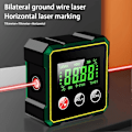 Miniatyrbilde 3 av 5: Elektronisk Digitalt Display Inklinometer USB Oppladbar Vinkelmåler Inklinometer Nivåmåler for Bilinspeksjon