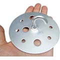 Pikkukuva 3 / 5: Metallikierrospohjainen kattokoukku 90mm Raskaan sarjan kattokoukun kiinnitys, 2 kpl