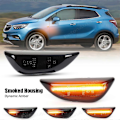 Miniatyrbillede 2 af 5: 2 stk. LED Dynamisk Blinklys Position Sidemarkeringslys Parkeringsindikator Til Opel Mokka X Chevrolet Trax Buick Encore Dynamic Black