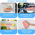 Miniatyrbillede 4 af 5: Bento Box til Voksne, Børns Lækagesikre Madkasse, Tåler Opvaskemaskine, Fryser og Mikroovn, BPA-fri Pink