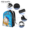 Miniatyrbillede 5 af 5: Skole Taske Sml Jeffy Rygsæk Elementary Middle School Skoletaske Stor Kapacitet Skuldertasker Casual Daypack Laptop Tasker Til Drenge Piger
