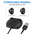 Pikkukuva 3 / 5: USB-latauskaapeli D-datakaapeli Huami Stratos Watch 2/2s langattomalle lataustelakalle