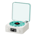 Pikkukuva 1 / 5: Pieni Retro Vinyyli Johdoton Kaiutin Bluetooth-yhteensopiva Kaiutin Yölamppu Toimistoon Makuuhuoneeseen