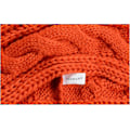 Miniatyrbillede 4 af 5: Dame Tyk Ribstrikket Vinter Infinity Circle Loop Halstørklæde Premium Twist Orange