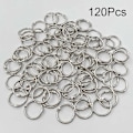 Miniatyrbillede 2 af 5: Binderinge, 120 Stykker Løsblad Bog Ring Hængsler, 20mm Løsblad Bog Nøglering, Sølv Metal Binderinge