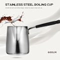 Miniatyrbillede 3 af 4: Lahua kop chokolade smeltegryde køkken suppegryde espresso karaffel stål pande mælkeskum pot mini espresso pot kaffeforsyninger plastik instant pot hjem