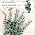 Miniatyrbillede 2 af 5: Eucalyptus Stængler, 24 stk. Kunstige Eucalyptus Blade Real Touch Falske Eucalyptus Grene til Bryllupsdekoration Blomsterarrangement Hjemmekontor Dekoration