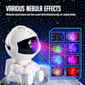Miniatyrbillede 2 af 5: 1 stk. Hvid Astronaut Galaxy Projektor, Astronaut Stjerne Projektor med