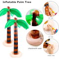 Miniatyrbillede 3 af 5: Oppustelig Palme Flamingo Banan Strandbold Papegøje Strand Pool Legetøj til Tropisk Hawaiiansk Luau Fest Sommer Pool Strand Fest Dekorationer