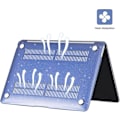 Miniatyrbild 2 av 5: Kompatibel med MacBook Air 13 tum Skal 2021 2020 2019 2018 M1 A2337 A2179 A1932 med Retina Display Touch ID Skal + TPU Tangentbordsskydd + Skärmskydd