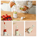 Miniatyrbillede 4 af 5: Lula Mini Juicer Bærbar Blender 300ml USB Genopladelig Blender Kop Elektrisk Juicer Bærbare Blendere og Juicere