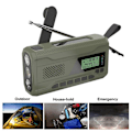Miniatyrbillede 2 af 5: DAB/FM Bluetooth Radio Nødradio Indbygget 4500Mah Batteri Bærbar Solar Håndsving Radio Modtager