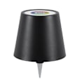 Miniatyrbilde 1 av 5: Trådløs flaskelampe RGB-moduser og 3-farget trinnløs dimming flaskelampeskjerm oppladbar flaskelampe Black