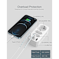 Miniatyrbilde 3 av 5: Stikkontaktadapter, USB-kontakt 7 i 1 Multikontakt med 2 Euro-kontakter 1 Schuko