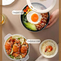 Miniatyrbild 2 av 5: Smart Mini Riskokare, Multifunktionell Kokare, Mini Hot Pot Riskokare, Portabel Mini Riskokare,