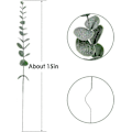 Miniatyrbillede 5 af 5: Eucalyptus Stængler, 24 stk. Kunstige Eucalyptus Blade Real Touch Falske Eucalyptus Grene til Bryllupsdekoration Blomsterarrangement Hjemmekontor Dekoration