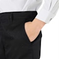 Miniatyrbild 5 av 5: Barn Pojkar Byxor Enfärgade Skoluniform Dra Upp Normal Passform Elastiska Byxor Jet Black 2 Pack 9-10 Years