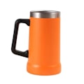 Miniatyrbild 1 av 5: 700ML Ölsejdel Dubbelväggig Isolering Rostfritt Stål Kaffemugg Termosmugg för Varma Kalla Drycker Stort Grepp Splittersäker Äventyrsdrickskopp orange