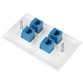 Pikkukuva 3 / 5: Ethernet Seinälevy 4 Portin Seinälevy Naaras-Naaras Yhteensopiva Cat7/6/6E/5/5E Ethernet Laitteiden Kanssa