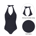 Pikkukuva 3 / 5: One Piece Swimsuit Naisten Uimapuvut Sexy Bikini Swimsuit - musta XL