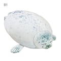 Miniatyrbild 3 av 5: Ny mjuk säl plyschleksak Chubby Blob Seal kudde stoppad bomull Djur mjuk barnleksak White B1