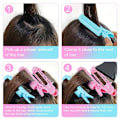 Miniatyrbillede 3 af 3: 8 stk. Fluffy Volume Boosting Hårrodsclips - Skridsikker Selv-Greb for Øjeblikkelige Pandehår › Ubesværede DIY Hårruller, Kvinder Styling Essential