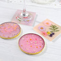 Miniatyrbillede 4 af 5: Silikoneform Firkantet/rund Resin Bakkeform Firkantet Epoxy Resin Form