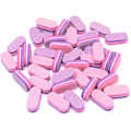 Miniatyrbillede 1 af 5: Mini Neglefileblok, 100/180 Grit Svamp Neglebuffere til Akrylnegle, Mini Bufferblok Dobbeltsidet til Manicureværktøj 40 Stk - Pink/Lilla