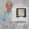Miniatyrbild 3 av 5: Blodtrycksmätare för Hälsoövervakning i Hemmet, Högprecisionsblodtrycksmätare med 99 Minnespar, LCD Digital Display