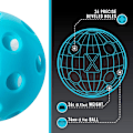 Miniatyrbilde 2 av 5: 12 stk. Pickleball Nettpose 26 Hull Hullball PE Materiale Høy Elastisitet Wiffle Ball
