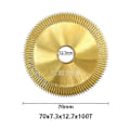Miniatyrbilde 1 av 5: Cmcp Sagblad Hss 60mm/70mm Nøkkelkopieringsmaskinblad For Duplisering Nøkkelmaskin Fresekutter Nøkkelkutter Skive Låsesmedverktøy 70x7.3x12.7mm 100T
