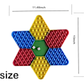 Miniatyrbillede 3 af 5: Hexagon Fidget it Dekompression Børn Sensorisk Legetøj Stress Angst Lindring Strækbart Push Bubble Fidget Legetøj