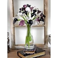 Miniatyrbild 4 av 4: 10 stjälkar Real Touch Calla Liljor Konstgjord Blombukett, Perfekt för Bröllop, Brud, Fest, Hemmakontor Dekor DIY (Svart)