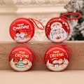 Miniatyrbild 3 av 5: 4PCS Christmas Portable Money Coin Holder with Keychain Tree Ornament for Children Kids Random Pattern