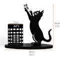 Miniatyrbild 3 av 3: Pennhållare Metall katt/ekorre pennhållare söt pennhållare skrivbordsförvaring pennställ mode inredning bordstillbehör present A
