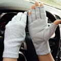 Miniatyrbillede 1 af 5: Letvægts sommer fingerløse handsker til mænd og kvinder Anti-UV solbeskyttelse skridsikre touch screen bomuldshandsker