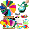 Miniatyrbild 1 av 5: 18st Animal Hand Puppet Making Kit DIY Art Craft Filt Socka