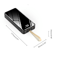Miniatyrbillede 2 af 4: Bærbar Oplader Power Bank 30000mAh Universal Kompakt Hurtig Opladning Ekstern Batteripakke med LED Lys - Ideel til Udendørs Camping