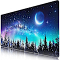 Miniatyrbillede 1 af 3: Galaxy Stor Musemåtte, Skrivebordsmåtte med Skridsikker Base, Udvidet Musemåtte XXL Tastatur Musemåtte Skrivebordsunderlag Ovenpå Skriveborde (35,4x15,7 tommer)